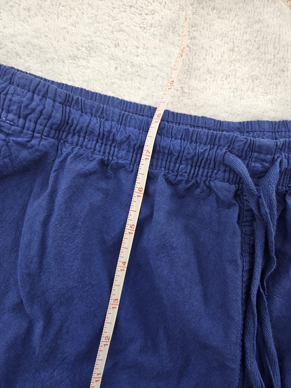 Ragtop Classic Comfort Women's Blue Drawstring Shorts With Pockets Size L - Picture 5 of 9